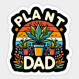 Plant Dad Sunrise - Plant Dad Appreciation Sticker